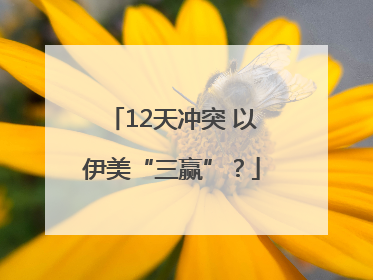 12天冲突 以伊美“三赢”？