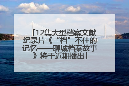 12集大型档案文献纪录片《“档”不住的记忆——聊城档案故事》将于近期播出
