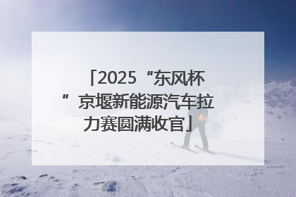 2025“东风杯”京堰新能源汽车拉力赛圆满收官