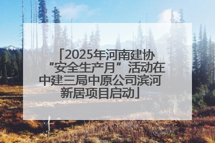 2025年河南建协“安全生产月”活动在中建三局中原公司滨河新居项目启动