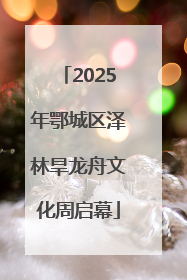 2025年鄂城区泽林旱龙舟文化周启幕
