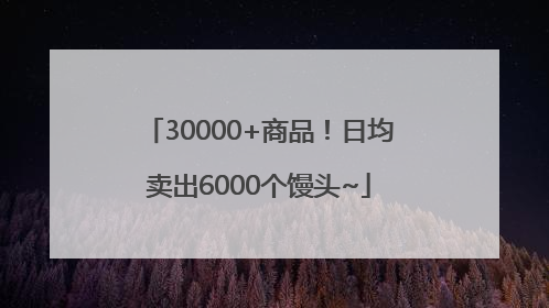 30000+商品！日均卖出6000个馒头~