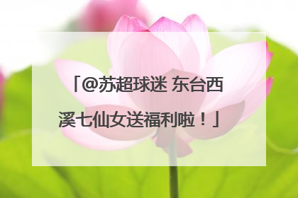 @苏超球迷 东台西溪七仙女送福利啦！